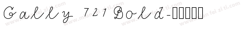 Cally 721 Bold字体转换